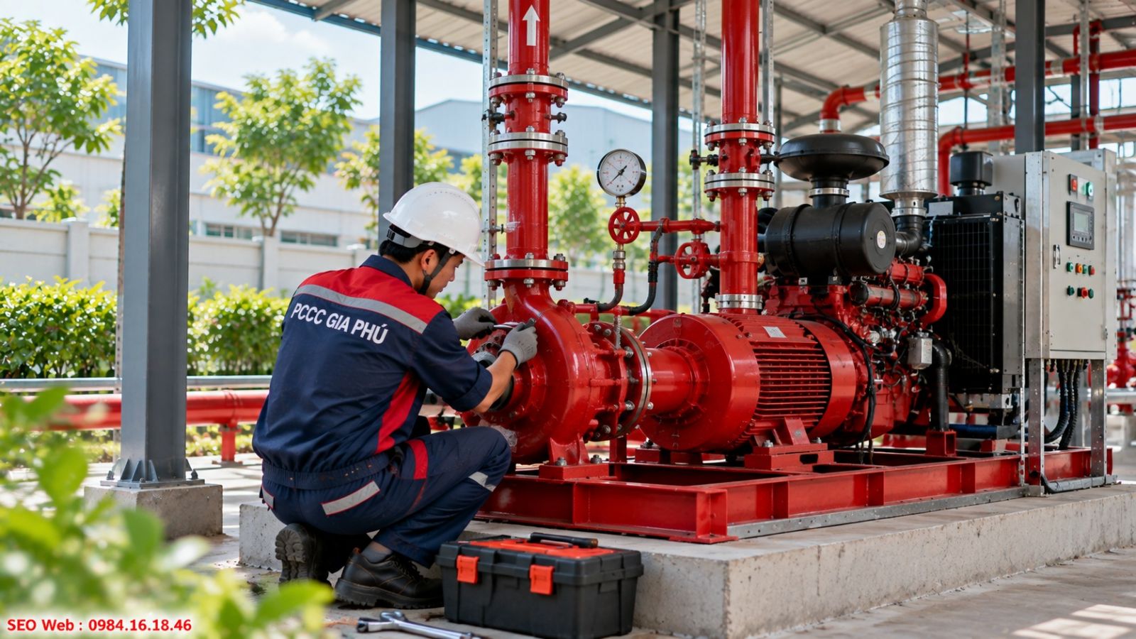 Chạy thử máy bơm định kỳ giúp duy trì áp suất chữa cháy ổn định