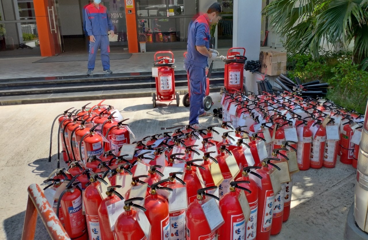 Hệ thống bình chữa cháy xách tay giữ vai trò quan trọng trong an toàn PCCC