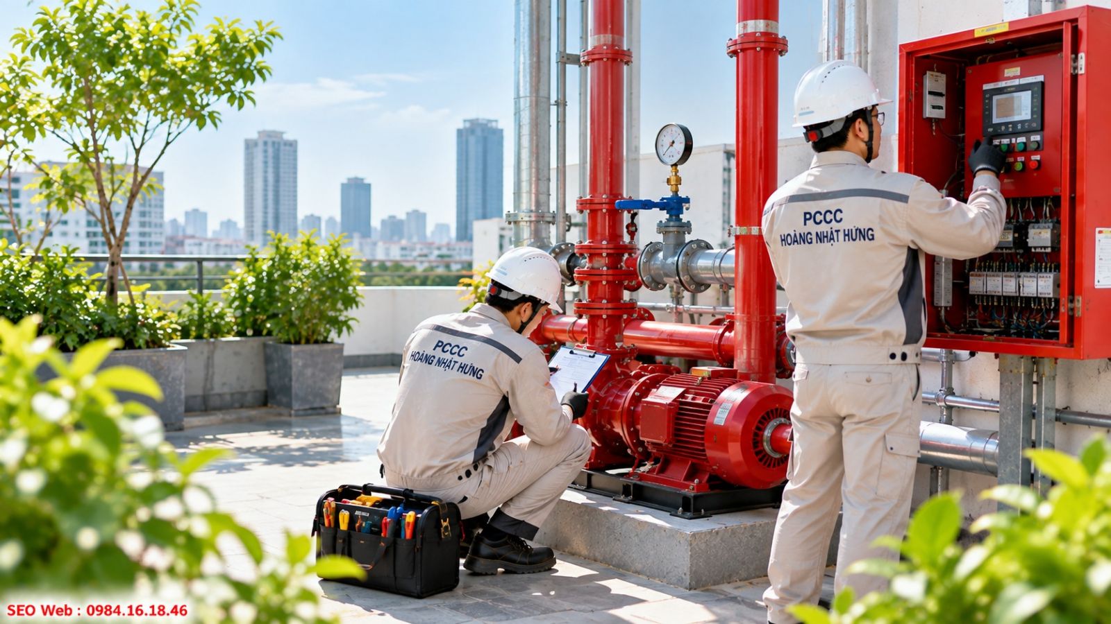 Hoàng Nhật Hưng triển khai bảo trì PCCC theo quy trình chuẩn