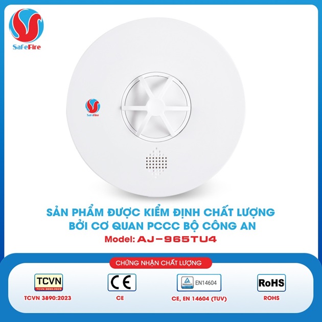 Đầu báo nhiệt liên động không dây SafeFire AJ-965TU4