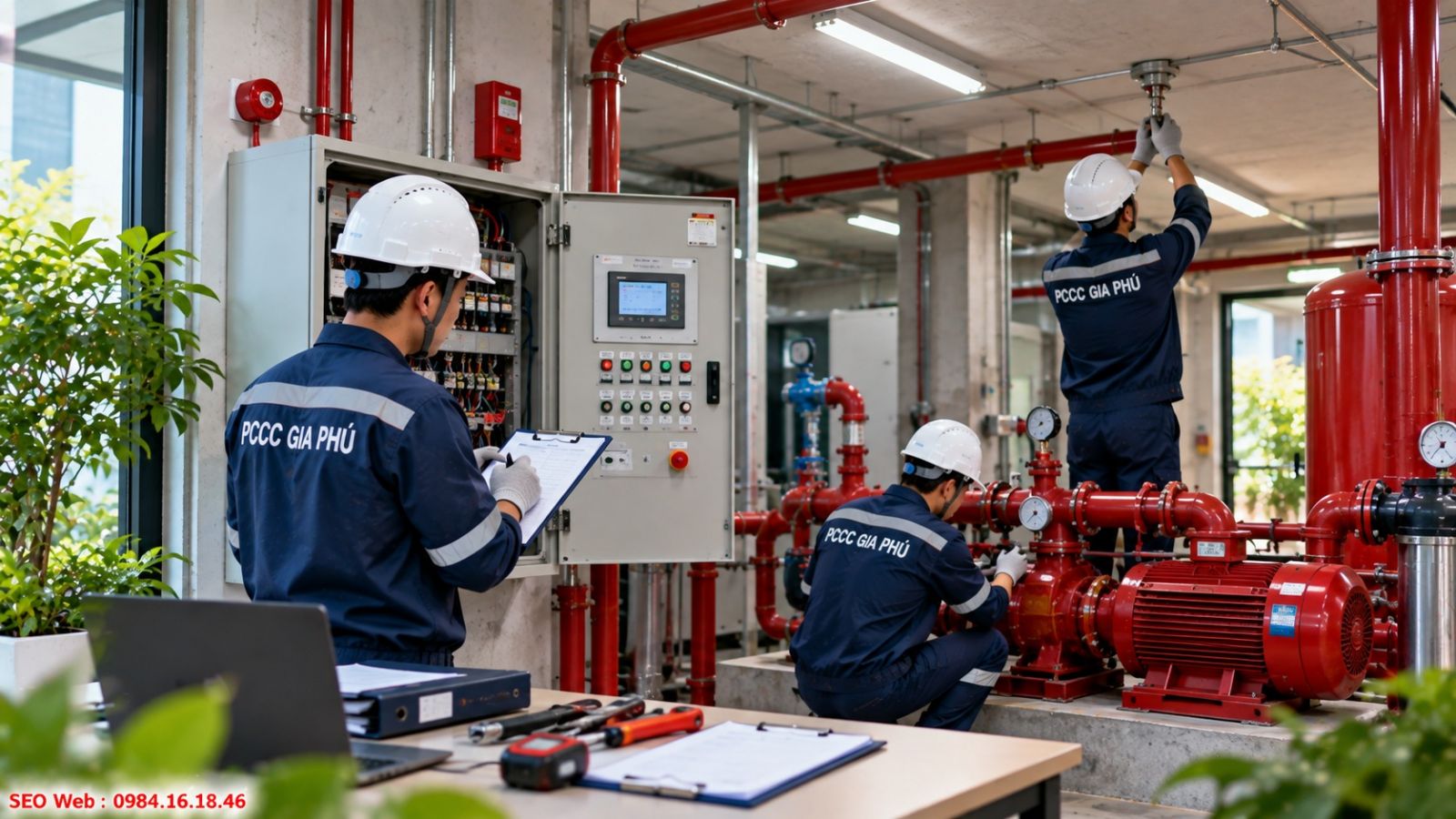 Cty PCCC Gia Phú cung cấp dịch vụ bảo trì hệ thống phòng cháy chữa cháy chuyên nghiệp