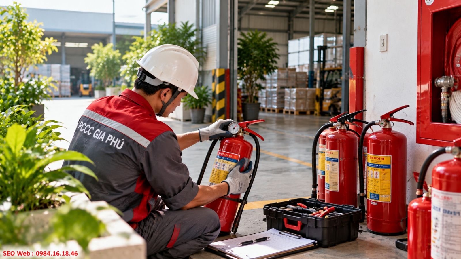 Bảo dưỡng bình chữa cháy định kỳ giúp thiết bị luôn sẵn sàng sử dụng