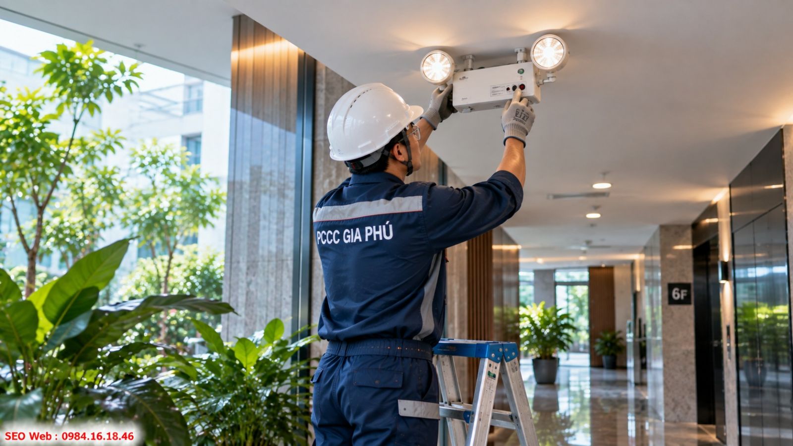 Đèn sự cố phải duy trì chiếu sáng ổn định khi nguồn điện chính gián đoạn