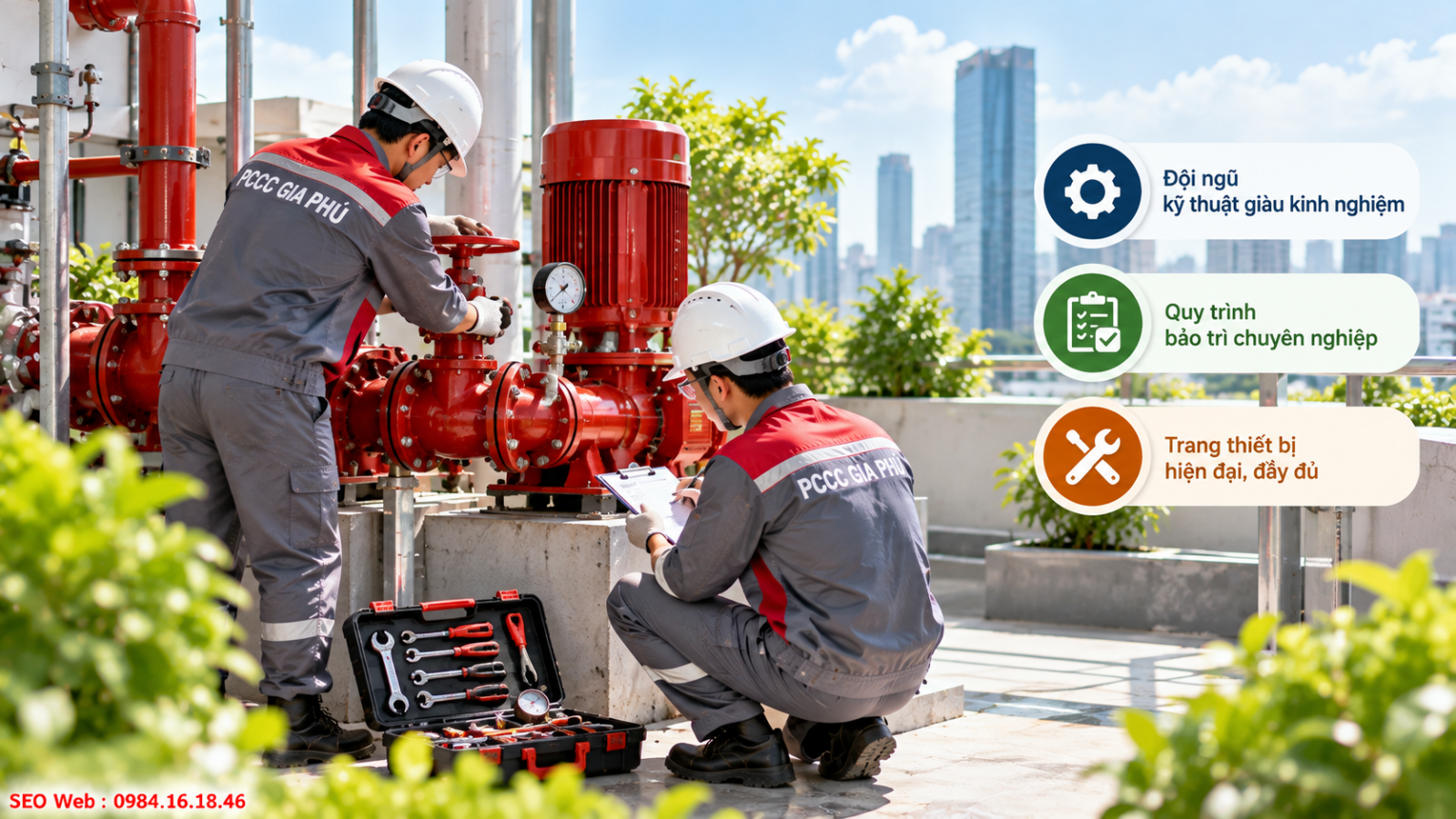 Đội ngũ giàu kinh nghiệm giúp kiểm tra hệ thống chính xác
