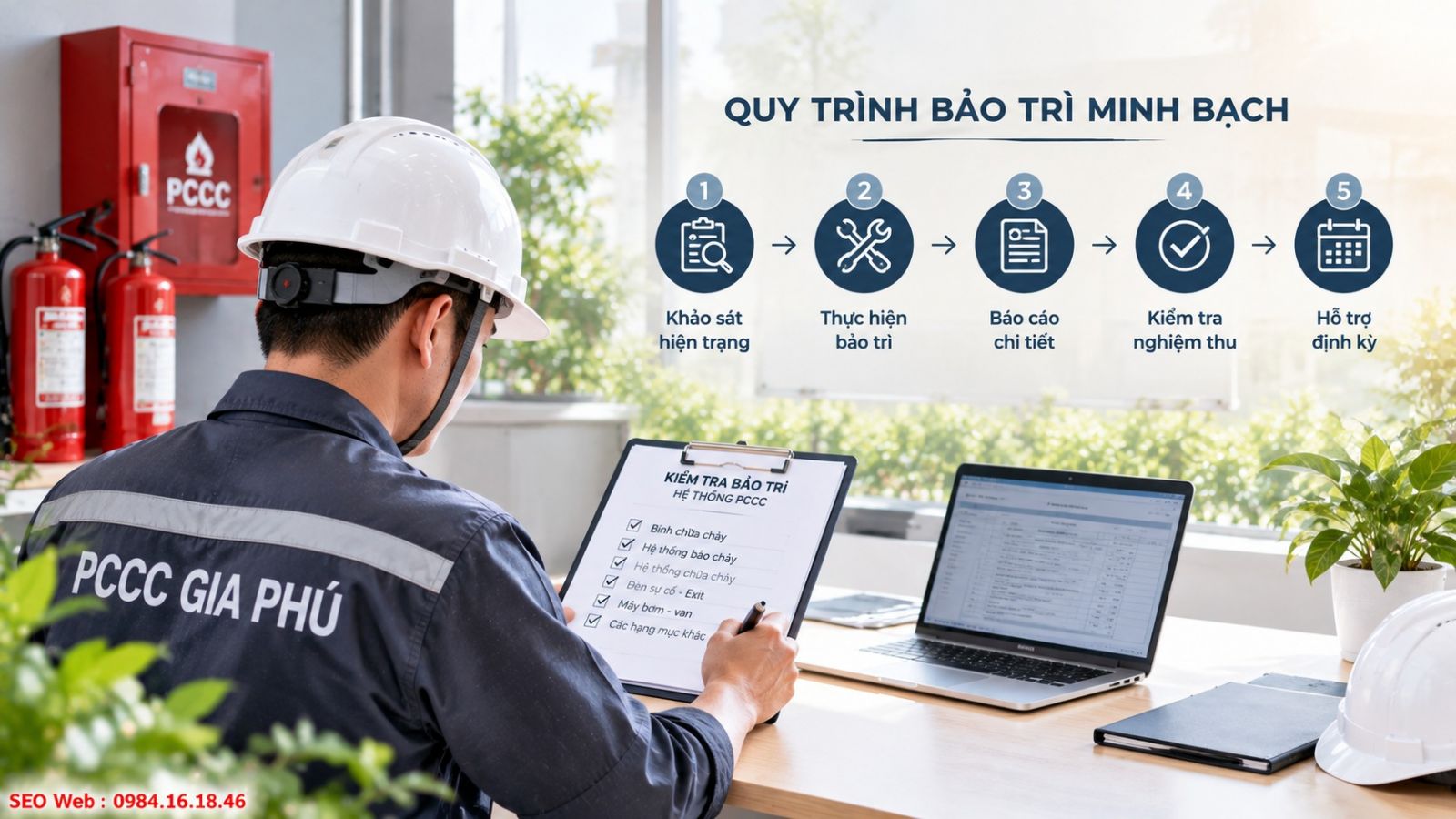 Quy trình chi tiết giúp khách hàng dễ theo dõi từng hạng mục