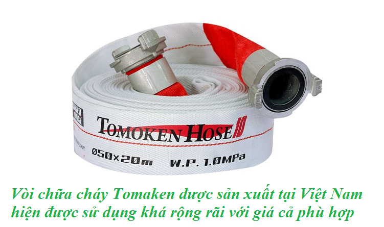 Vòi chữa cháy Tomoken D50 1.0 Mpa 20M