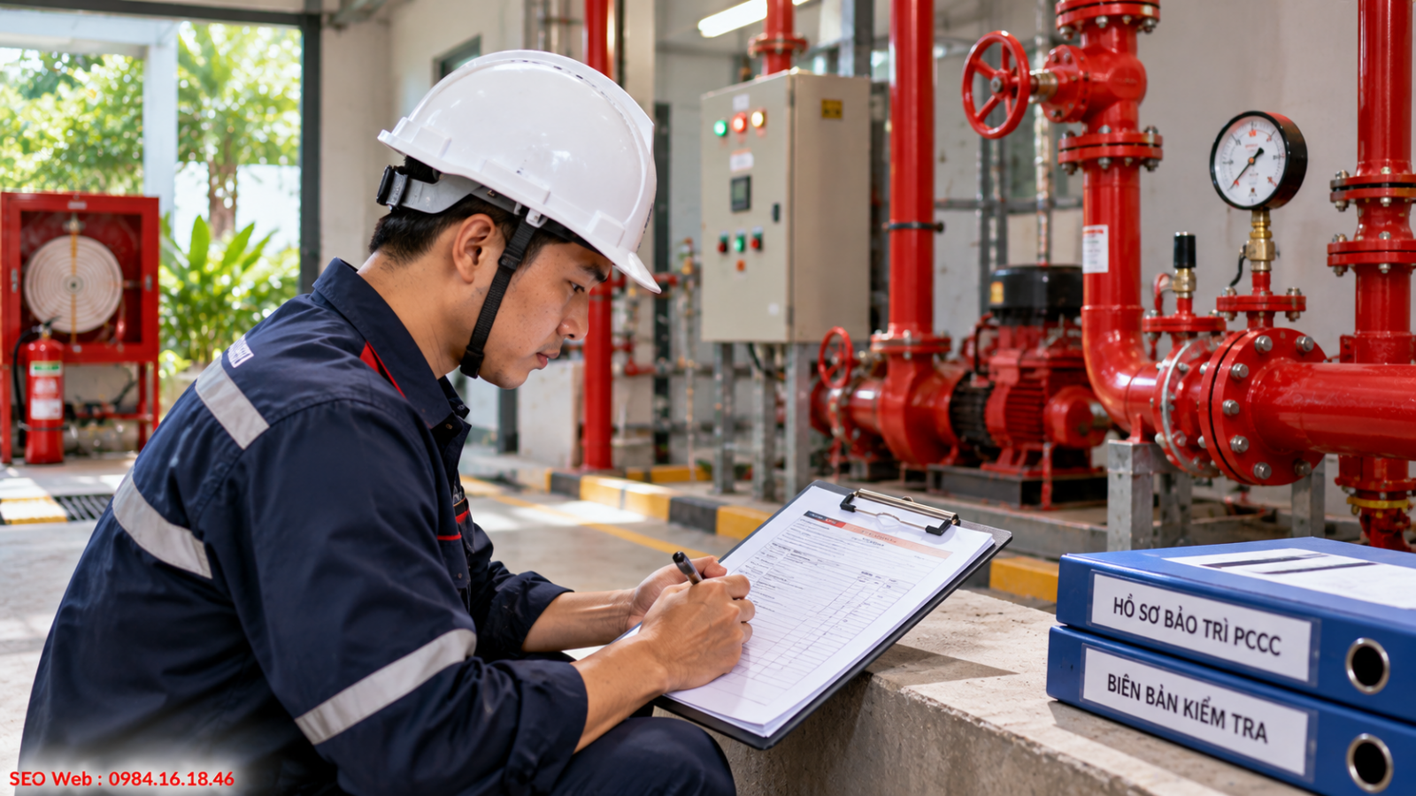 Nhật ký bảo trì giúp theo dõi tình trạng từng thiết bị PCCC