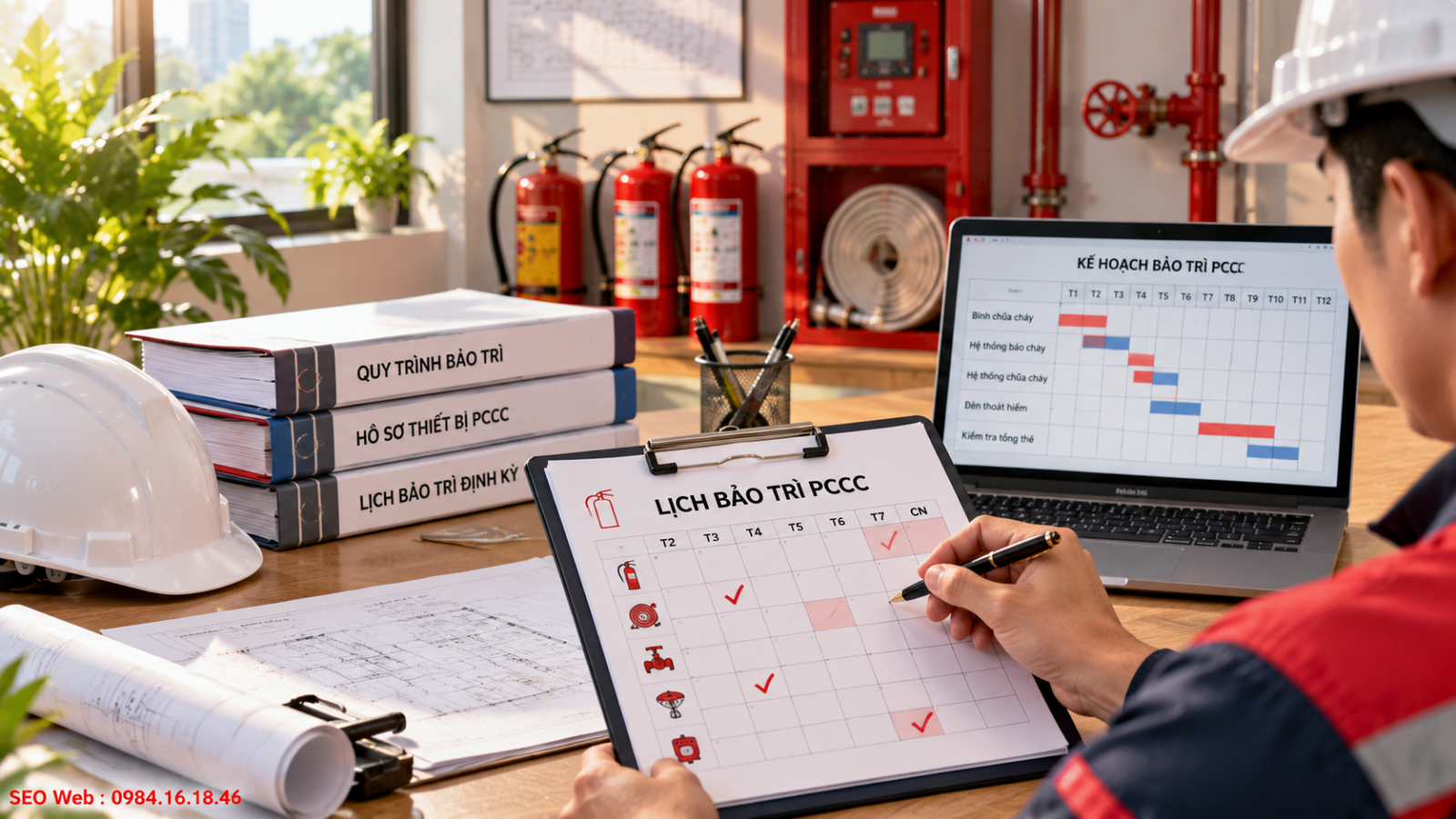 Lịch bảo trì cụ thể giúp thiết bị được kiểm tra đúng thời điểm