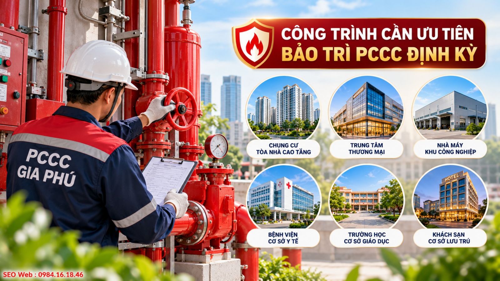 Một số công trình thương xuyên phải bảo trì để đảm bảo phòng cháy và chữa cháy kịp thời