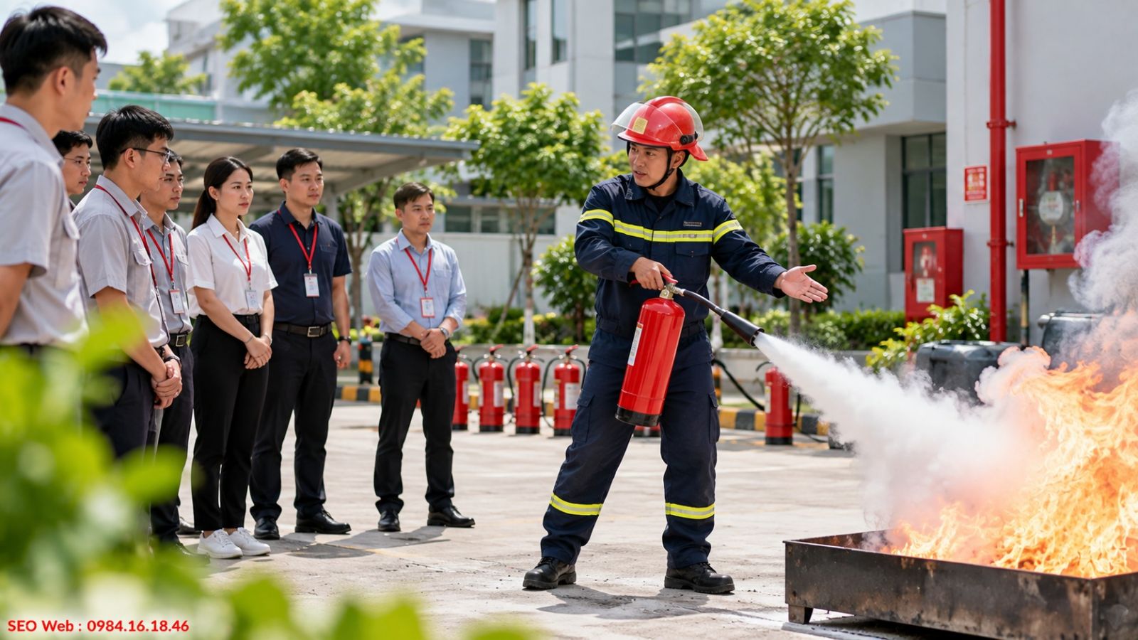 Diễn tập thực tế giúp nâng cao kỹ năng xử lý tình huống cháy