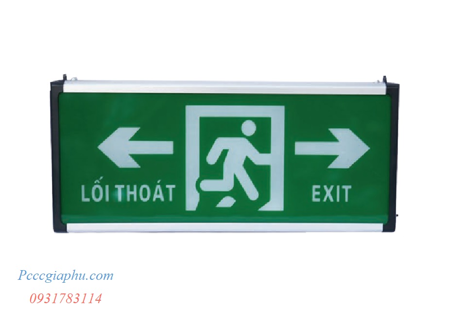 Đèn Exit chỉ hướng 2 mặt